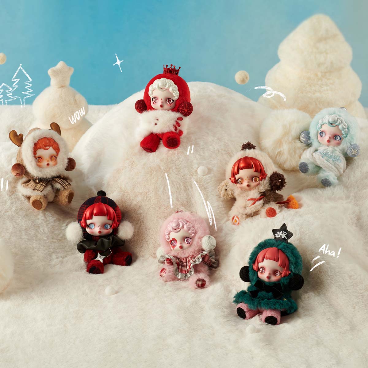 SKULLPANDA Winter Symphony Series Plush Blind Box (Styles Vary)