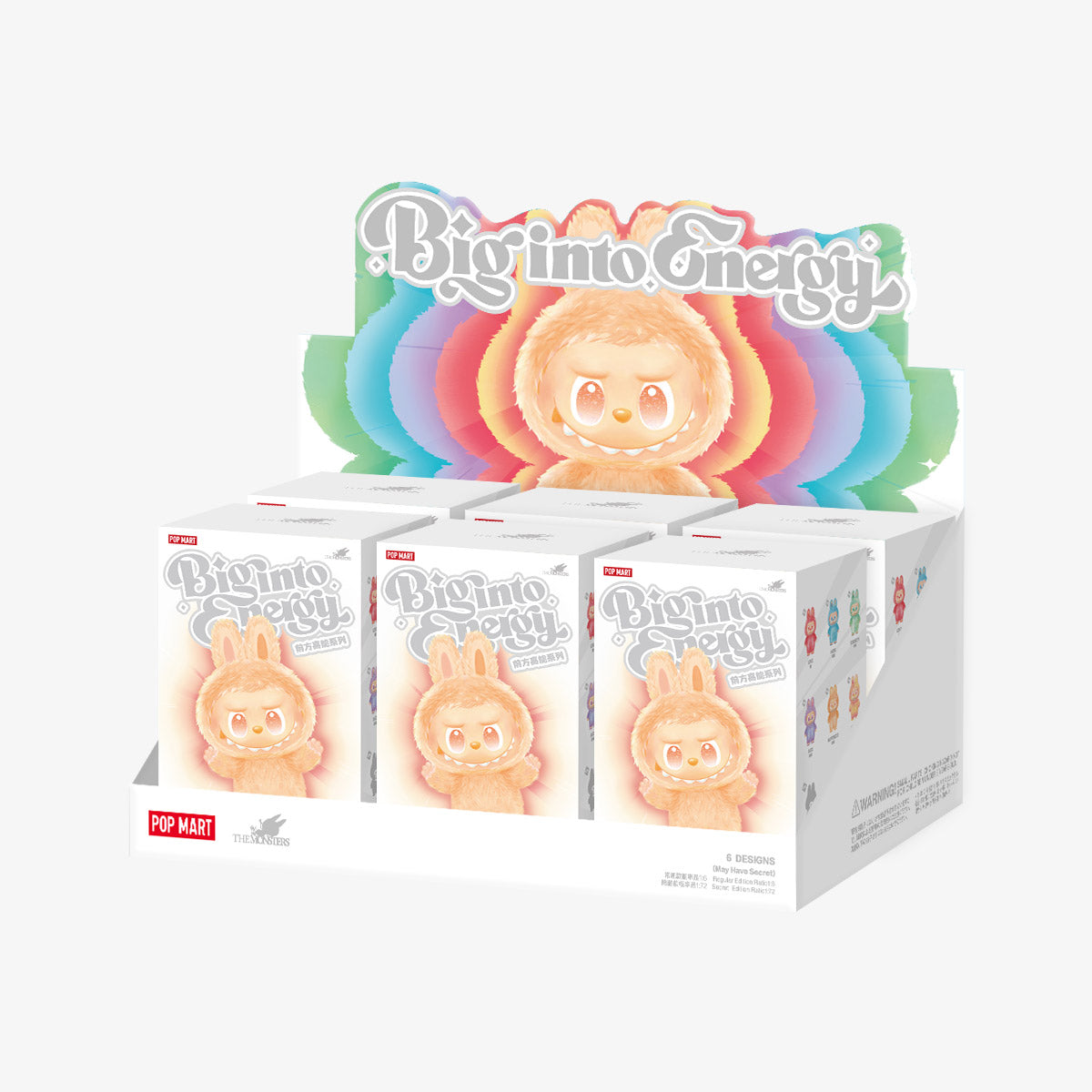 LABUBU Monster Big into Energy Series-Vinyl Face Plush Pendant