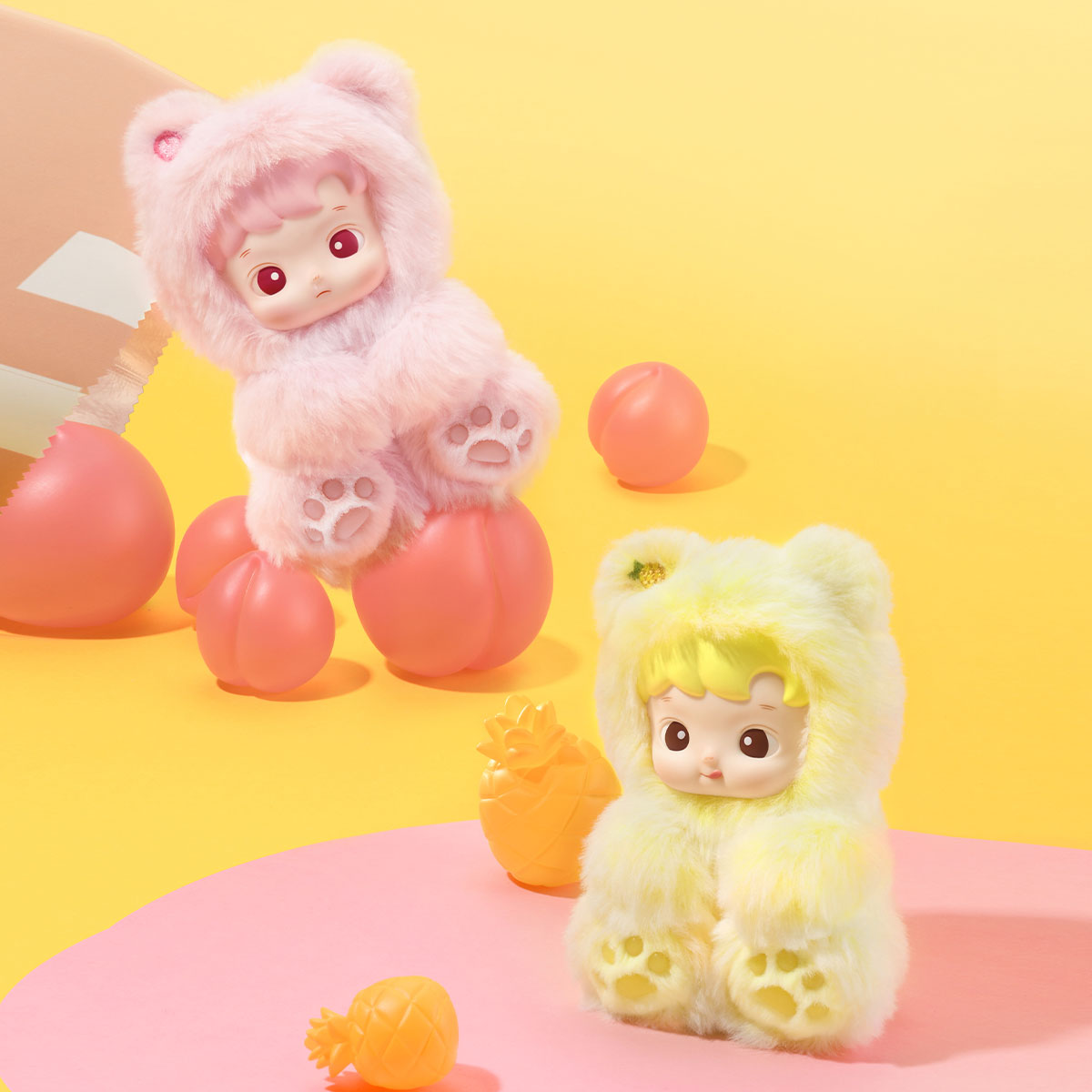 HACIPUPU Gummy Bear Series-Vinyl Plush Pendant Blind Box (Styles Vary)