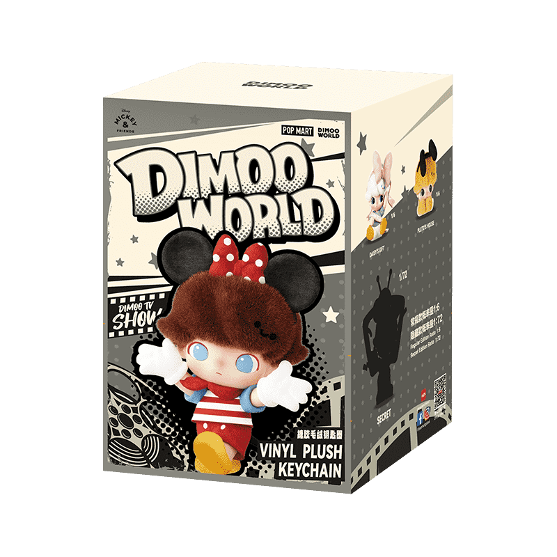 DIMOO WORLD DISNEY Series-Vinyl Plush Keychain Blind Box (Styles Vary