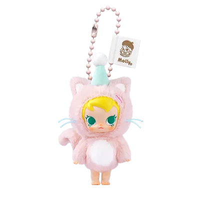 Baby Molly Pocket Friends Series-Vinyl Plush Pendant Blind Box (Styles Vary)