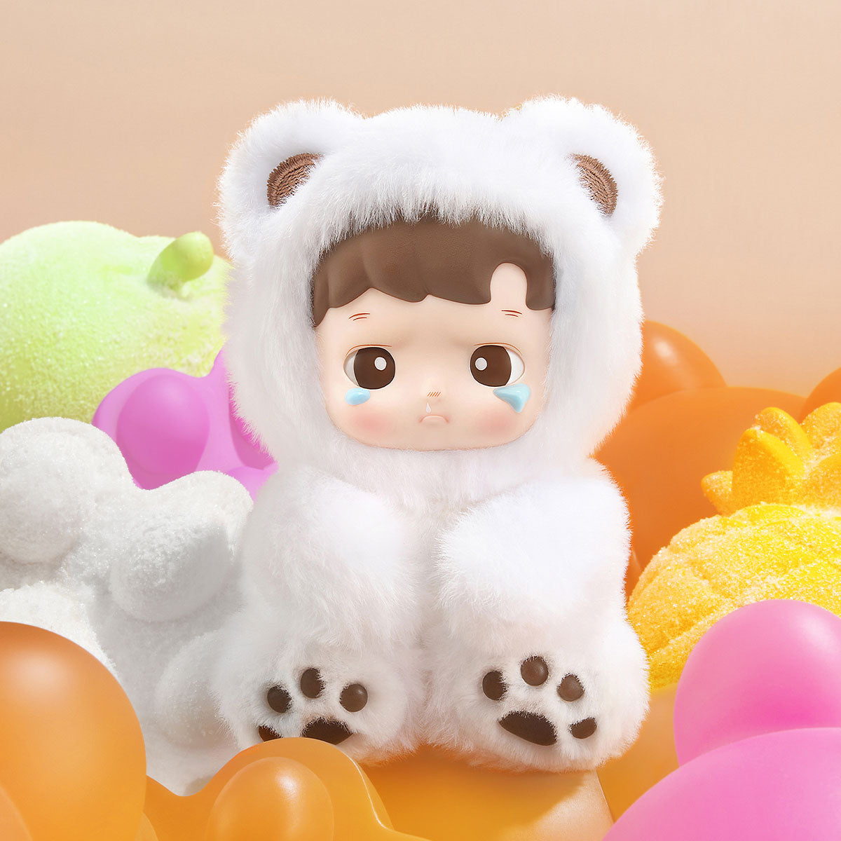 HACIPUPU Gummy Bear Series-Vinyl Plush Pendant Blind Box (Styles Vary)