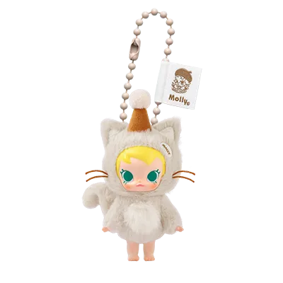 Baby Molly Pocket Friends Series-Vinyl Plush Pendant Blind Box (Styles Vary)