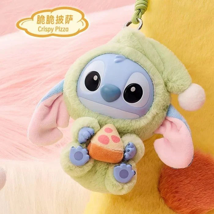Disney Stitch Eat Something Before Sleep Plush Keychain Blind Box (Styles Vary)