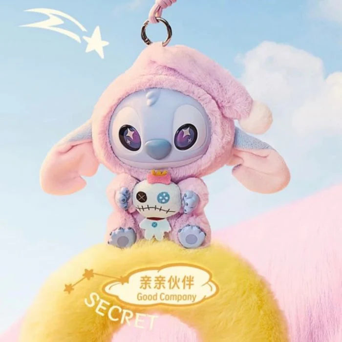 Disney Stitch Eat Something Before Sleep Plush Keychain Blind Box (Styles Vary)