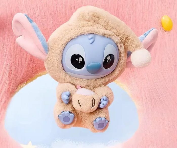 Disney Stitch Eat Something Before Sleep Plush Keychain Blind Box (Styles Vary)