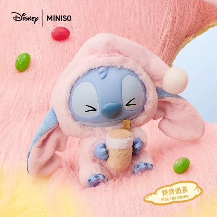 Disney Stitch Eat Something Before Sleep Plush Keychain Blind Box (Styles Vary)